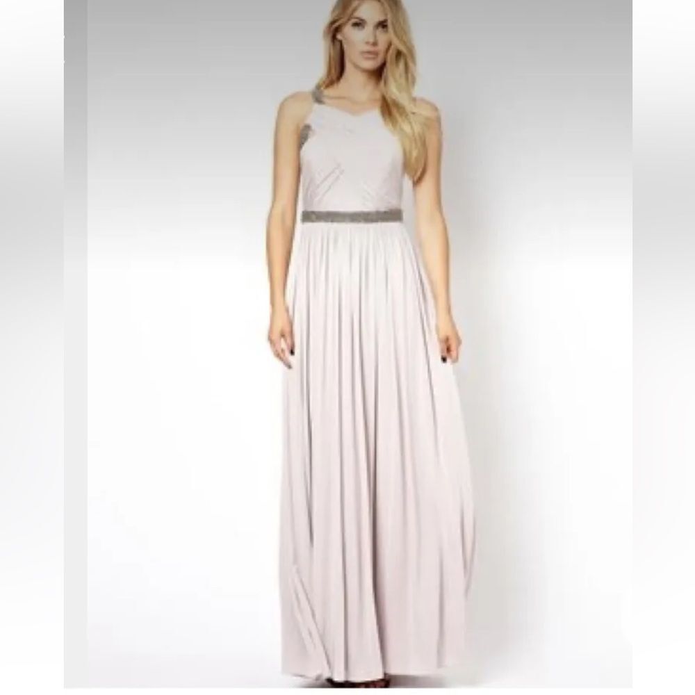 COAST Lavender Maxi Prom Dress With Beading Size 6
